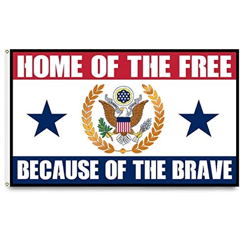 Home Of The Free Because Of The Brave Patriotic Flag - Eagle Crest Graphic With Stars 1 Home Of The Free Because Of The Brave Patriotic Flag - Eagle Crest Graphic With Stars