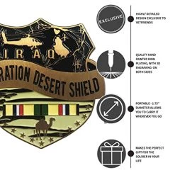 Operation Desert Shield Veteran Challenge Coin Licensed Military Apparel Patriotic Products Gifts For Veterans Families And Retired VetFriends.com -Bruce Store 511eH5LD5yL
