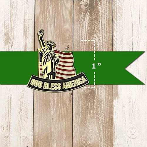 God Bless America Flag And Statue Of Liberty Hat/Lapel Pin 5 God Bless America Flag And Statue Of Liberty Hat/Lapel Pin - Image 5