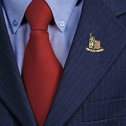 God Bless America Flag And Statue Of Liberty Hat/Lapel Pin 2 God Bless America Flag And Statue Of Liberty Hat/Lapel Pin - Image 2