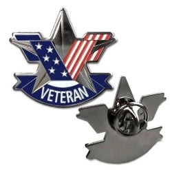 Proud To Be A Veteran Pin For Hat US Veteran Lapel Pin US Flag Lapel Pin VetFriends.com