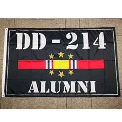 DD-214 Alumni National Service Ribbon Flag 3x5 Foot Full Color Indoor Outdoor -Bruce Store 5184kVEGPyL