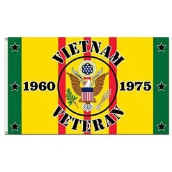 Vietnam Veteran Flag With Eagle Graphic