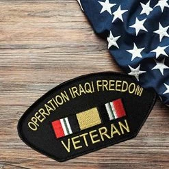 Operation Iraqi Freedom Patch With Ribbon OIF Persian Gulf War Military Patriotic VetFriends.com -Bruce Store 5199scOyywL