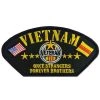 Vietnam Veteran Patch With Once Strangers Forever Brothers Text Licensed Military Apparel Patriotic Products Gifts For Veterans Families And Retired VetFriends.com