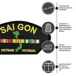 Vietnam Veteran W/Ribbon: Saigon Station Patch Licensed Military Apparel Patriotic Products Gifts For Veterans Families And Retired VetFriends.com 9 Vietnam Veteran W/Ribbon: Saigon Station Patch Licensed Military Apparel Patriotic Products Gifts For Veterans Families And Retired VetFriends.com -Bruce Store 51CFcrEmCiL