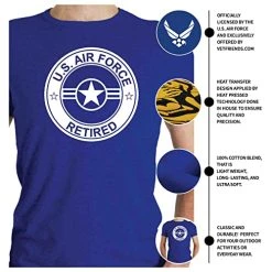 VetFriends.com US Air Force Retired T-Shirt With Roundel Logo -Bruce Store 51EbSGbBiwL 2