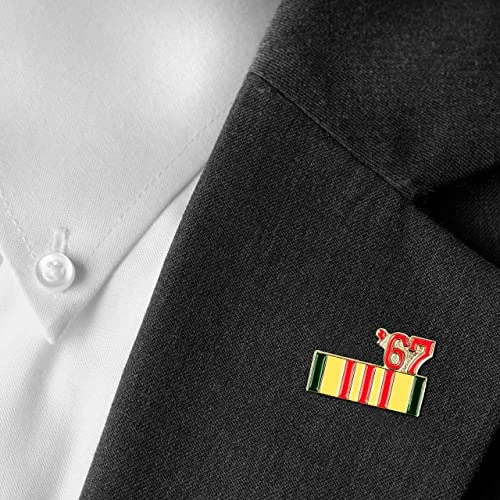 1967 Vietnam Service Ribbon Hat/Lapel Pin 7/8 Inch 1 1967 Vietnam Service Ribbon Hat/Lapel Pin 7/8 Inch