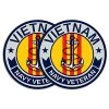 VetFriends.com Vietnam US Navy Veteran Round Decal Sticker With Anchor Graphic 3" (Quantity Of 2)