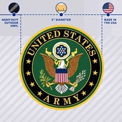 United States Army Seal Eagle Circle Decal Round Multi Pack Stickers (5) VetFriends.com -Bruce Store 51H5CoSiYOL