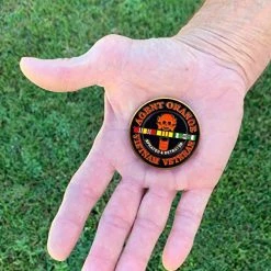 Vietnam Veteran Challenge Coin With Agent Orange Graphics Licensed Military Apparel Patriotic Products Gifts For Veterans Families And Retired VetFriends.com -Bruce Store 51IMZmpcknL