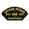 Vietnam Veteran - Forever Proud 1959-1975 Patch Licensed Military Apparel Patriotic Products Gifts For Veterans Families And Retired VetFriends.com