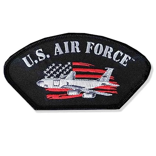 USAF Patch With US Flag Graphic Licensed Military Apparel Patriotic Products Gifts For Veterans Families And Retired VetFriends.com 1 USAF Patch With US Flag Graphic Licensed Military Apparel Patriotic Products Gifts For Veterans Families And Retired VetFriends.com