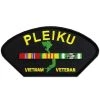 Vietnam Veteran W/Ribbon: Pleiku Station Patch Licensed Military Apparel Patriotic Products Gifts For Veterans Families And Retired VetFriends.com