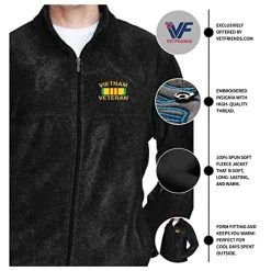 VetFriends.com Vietnam Veteran Fleece Embroidered Jacket For Men Black Full-zip With Pockets 9 VetFriends.com Vietnam Veteran Fleece Embroidered Jacket For Men Black Full-zip With Pockets -Bruce Store 51Jfu2yZq2L 2