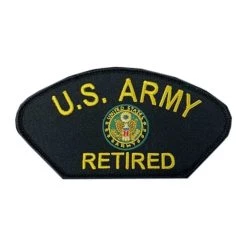 Army Veteran Patch With Eagle Emblem Graphic Licensed Military Apparel Patriotic Products Gifts For Veterans Families And Retired VetFriends.com