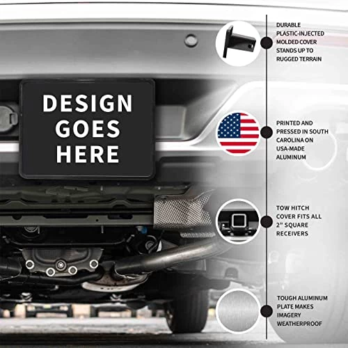 Veteran + Iraq Campaign Ribbon Tow Hitch Cover Licensed Military Apparel Patriotic Products Gifts For Veterans Families And Retired VetFriends.com 6 Veteran + Iraq Campaign Ribbon Tow Hitch Cover Licensed Military Apparel Patriotic Products Gifts For Veterans Families And Retired VetFriends.com - Image 6