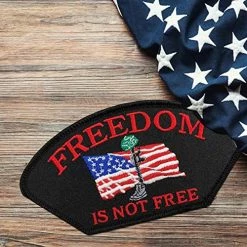 Freedom Is Not Free Patch Licensed Military Apparel Patriotic Products Gifts For Veterans Families And Retired VetFriends.com -Bruce Store 51OikbMrtTL