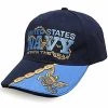 US Navy We Own The Seas Eagle Emblem And Chain Baseball Hat - Officially Licensed