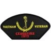 Vietnam Veteran: Ceasefire 1973 Patch Licensed Military Apparel Patriotic Products Gifts For Veterans Families And Retired VetFriends.com