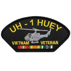 UH-1 Huey - Vietnam Veteran Patch Licensed Military Apparel Patriotic Products Gifts For Veterans Families And Retired VetFriends.com
