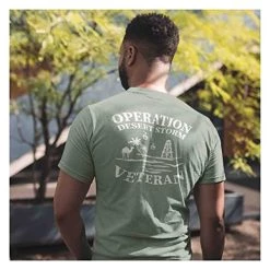 VetFriends.com Operation Desert Storm Veteran T-Shirt Vintage Distressed Graphic T Olive Drab -Bruce Store 51UmdLPD00L
