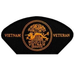 Vietnam Veteran Service Medal Patch Licensed Military Apparel Patriotic Products Gifts For Veterans Families And Retired VetFriends.com