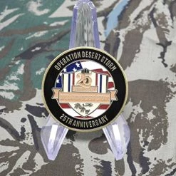 Desert Storm Challenge Coin 25th Anniversary Licensed Military Apparel Patriotic Products Gifts For Veterans Families And Retired VetFriends.com -Bruce Store 51XsdUehGuL