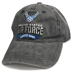 US Air Force Hat In Vintage Gray With Official Logo