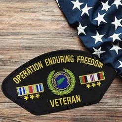 Operation Enduring Freedom Patch With Service Ribbons Licensed Military Apparel Patriotic Products Gifts For Veterans Families And Retired VetFriends.com -Bruce Store 51aMfwuz2rL