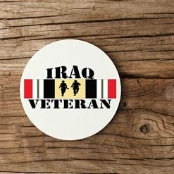 Iraq Veteran Soldiers Sandstone Coaster Licensed Military Apparel Patriotic Products Gifts For Veterans Families And Retired VetFriends.com -Bruce Store 51akJvyi0bL