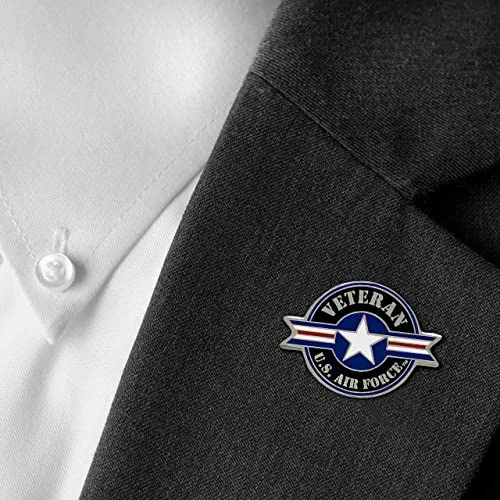 US Air Force Veteran/USAF Roundel Hat/Lapel Pin - Officially Licensed 3 US Air Force Veteran/USAF Roundel Hat/Lapel Pin - Officially Licensed - Image 3