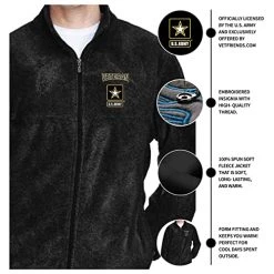 VetFriends.com US Army Veteran Fleece Jacket Star Logo Black Full Zip 10 VetFriends.com US Army Veteran Fleece Jacket Star Logo Black Full Zip -Bruce Store 51brE03gWgL