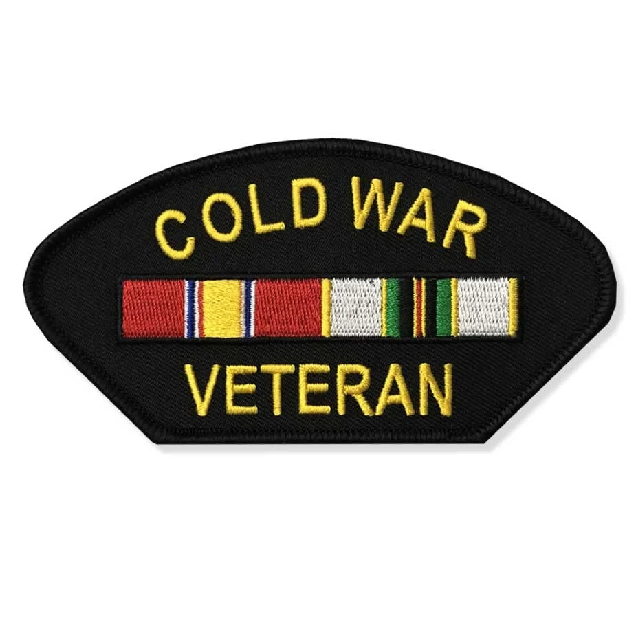 Cold War Veteran Patch With Ribbons Graphic Licensed Military Apparel Patriotic Products Gifts For Veterans Families And Retired VetFriends.com 1 Cold War Veteran Patch With Ribbons Graphic Licensed Military Apparel Patriotic Products Gifts For Veterans Families And Retired VetFriends.com