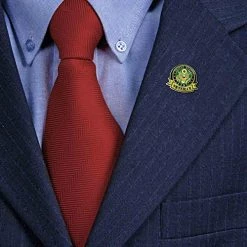 Army Veteran Custom Lapel Pin With Eagle Graphic -Bruce Store 51cmV4Z5CqL