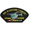 Vietnam Veteran W/Ribbon OH-6 Cayuse Loach Patch Licensed Military Apparel Patriotic Products Gifts For Veterans Families And Retired VetFriends.com