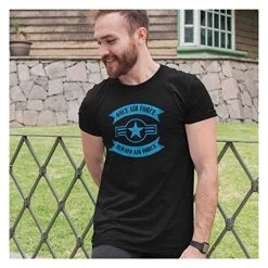 US Air Force Once Air Force Always Air Force Roundel T-Shirt - Officially Licensed -Bruce Store 51fEUyD40WL 3