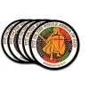 VetFriends.Com Armor Of God Christian/US Veteran Circle Decal Sticker Multi Pack (5)