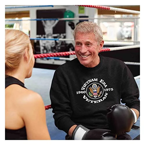 Vietnam Era Veteran Crewneck Sweatshirt - 1960-1975 With Eagle Insignia 2 Vietnam Era Veteran Crewneck Sweatshirt - 1960-1975 With Eagle Insignia - Image 2