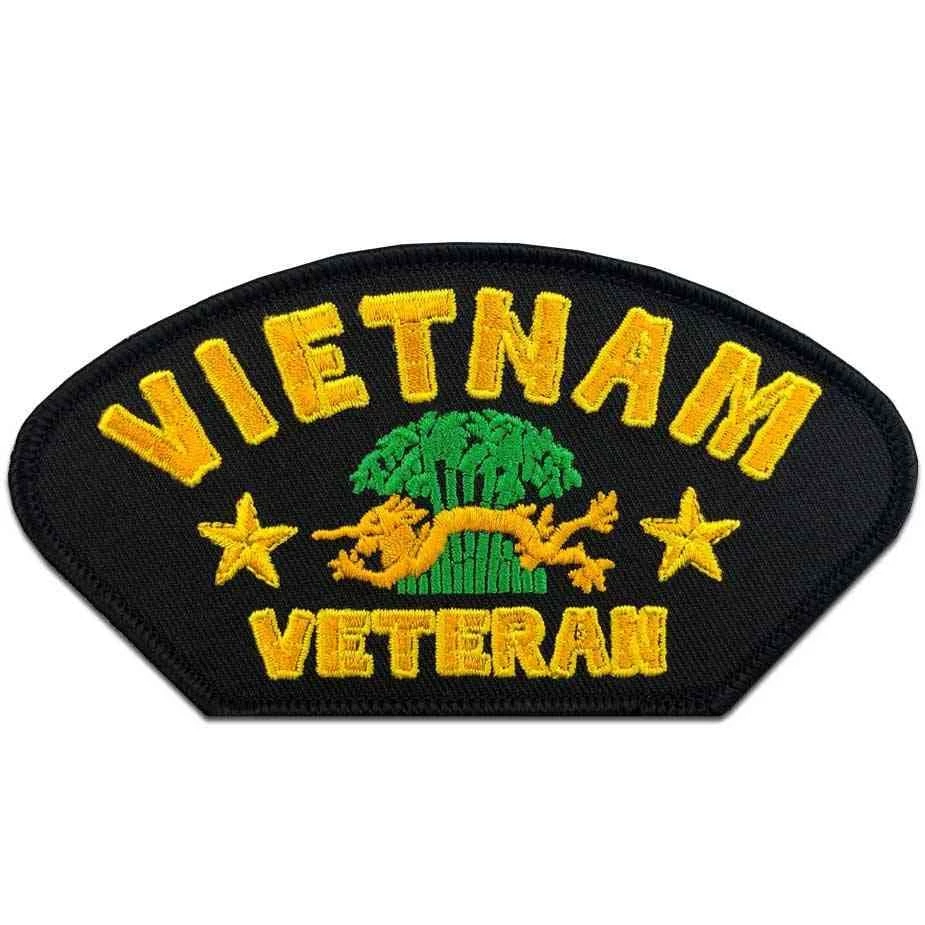 Vietnam Veteran Embroidered Military Patch With Dragon Graphic - Iron Or Sew On 1 Vietnam Veteran Embroidered Military Patch With Dragon Graphic - Iron Or Sew On