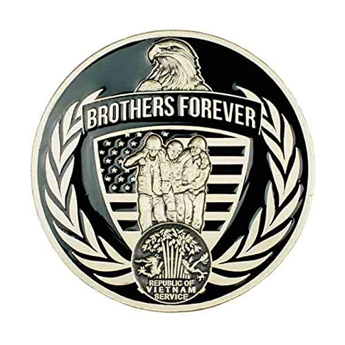 Vietnam Brothers Forever Commemorative Challenge Coin Licensed Military Apparel Patriotic Products Gifts For Veterans Families And Retired VetFriends.com 2 Vietnam Brothers Forever Commemorative Challenge Coin Licensed Military Apparel Patriotic Products Gifts For Veterans Families And Retired VetFriends.com - Image 2