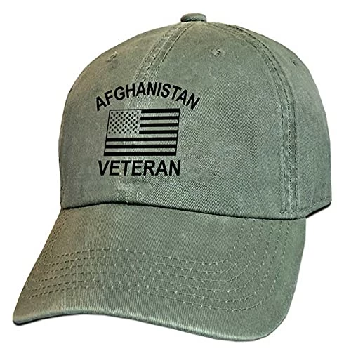 VetFriends.com Afghanistan Hat With Embroidered Map And Service Ribbon Vintage Green 1 VetFriends.com Afghanistan Hat With Embroidered Map And Service Ribbon Vintage Green