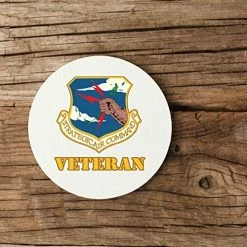Air Force Strategic Air Command Veteran Sandstone Coaster Licensed Military Apparel Patriotic Products Gifts For Veterans Families And Retired VetFriends.com -Bruce Store 51oP1EFAUQL