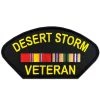 Desert Storm Veteran Patch With Ribbons Licensed Military Apparel Patriotic Products Gifts For Veterans Families And Retired VetFriends.com