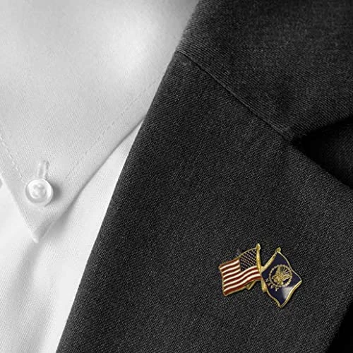US Navy Lapel Pin - US State Pins US Navy And American Flag Crossed Flags American Flag Hat Pin US Navy VetFriends.com 4 US Navy Lapel Pin - US State Pins US Navy And American Flag Crossed Flags American Flag Hat Pin US Navy VetFriends.com - Image 4
