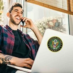 United States Army Seal Eagle Circle Decal Round Multi Pack Stickers (5) VetFriends.com -Bruce Store 51sCZytx5KL