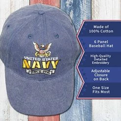United States Navy Since 1775 Eagle Crest Baseball Hat - Officially Licensed US Military Sailor Pride Cap -Bruce Store 51ubj1ekxAL