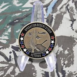 Desert Storm Challenge Coin 25th Anniversary Licensed Military Apparel Patriotic Products Gifts For Veterans Families And Retired VetFriends.com -Bruce Store 51w9mYqu3fL