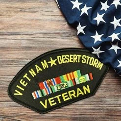 Vietnam/Desert Storm Vet Patch Licensed Military Apparel Patriotic Products Gifts For Veterans Families And Retired VetFriends.com 10 Vietnam/Desert Storm Vet Patch Licensed Military Apparel Patriotic Products Gifts For Veterans Families And Retired VetFriends.com -Bruce Store 6149i1Y4FdL