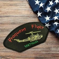 Vietnam Frequent Flyer Patch Licensed Military Apparel Patriotic Products Gifts For Veterans Families And Retired VetFriends.com -Bruce Store 61CMp0gPVjL